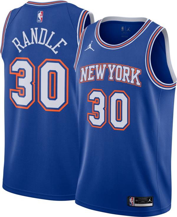 Jordan Men's New York Knicks Julius Randle #30 Blue Dri-FIT Swingman Jersey