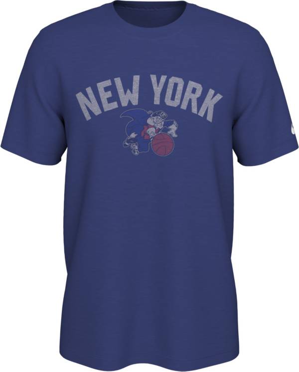 Nike Men's New York Knicks Blue Logo T-Shirt