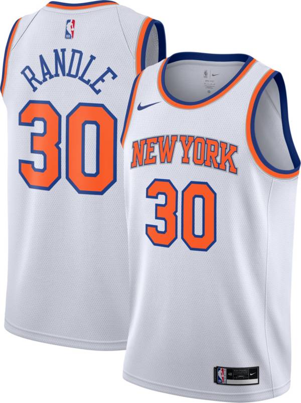 Nike Men's New York Knicks Julius Randle #30 White Dri-FIT Swingman Jersey