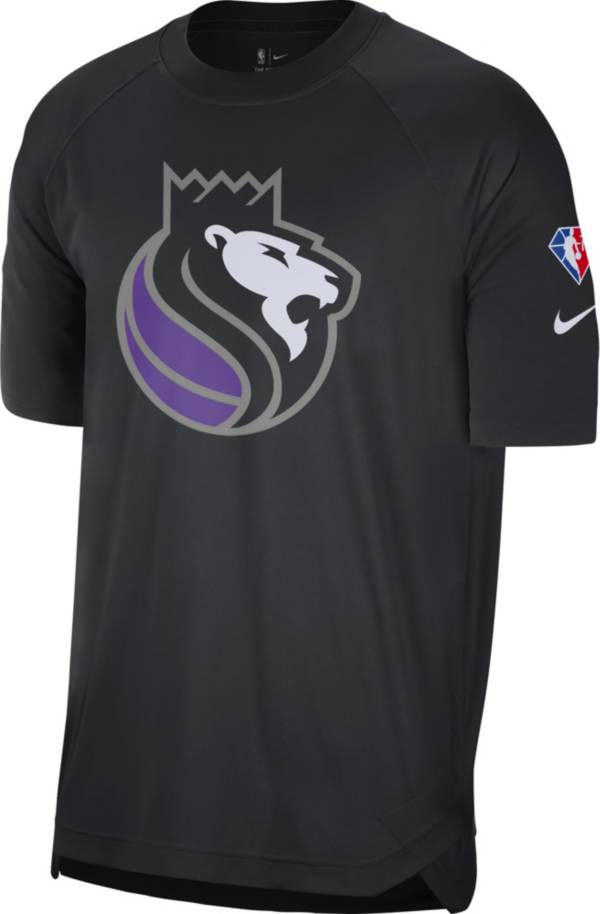 Nike Men's 2021-22 City Edition Sacramento Kings Black Dri-Fit Pregame Shirt