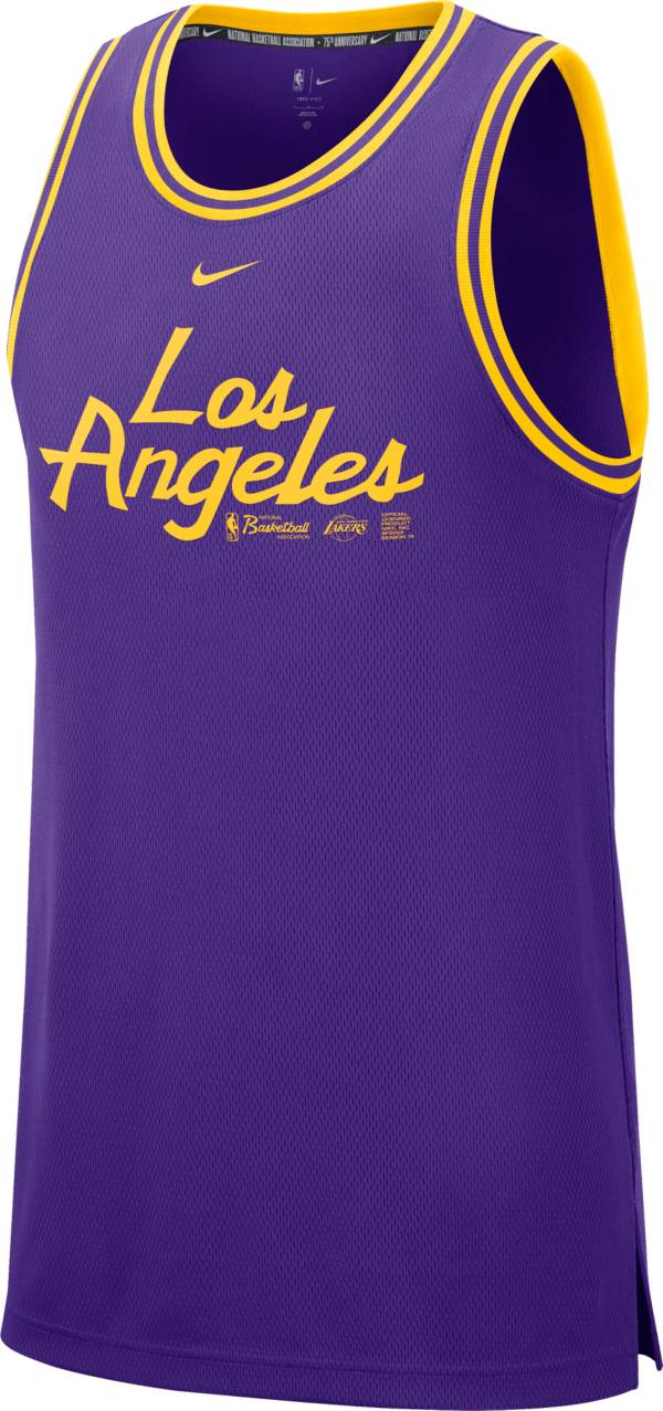 Nike Men's Los Angeles Lakers Purple DNA Courtside Tank Top