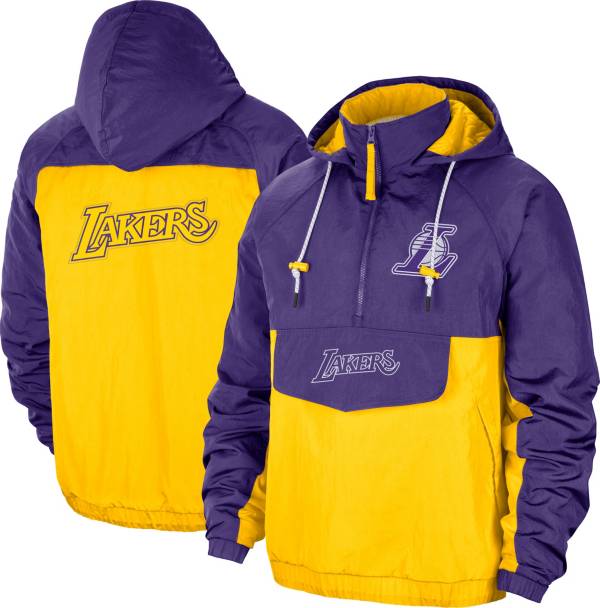 Nike Men's 2021-22 City Edition Los Angeles Lakers Purple ½ Zip Jacket