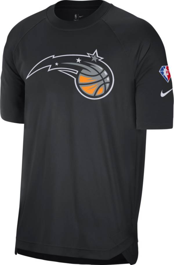 Nike Men's 2021-22 City Edition Orlando Magic Black Dri-Fit Pregame Shirt