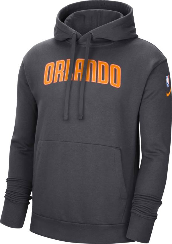 Nike Men's 2021-22 City Edition Orlando Magic Gray Essential Pullover Hoodie