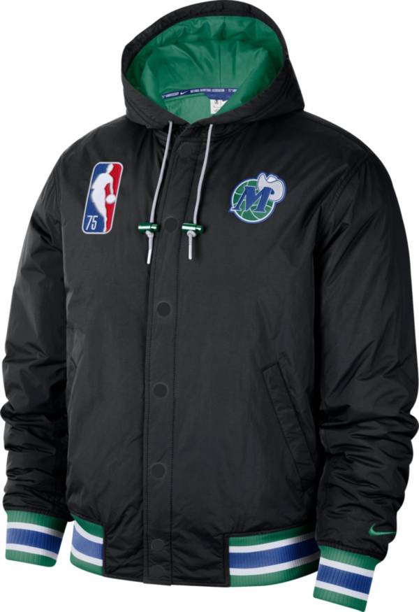 Nike Men's 2021-22 City Edition Dallas Mavericks Black Full Zip Jacket