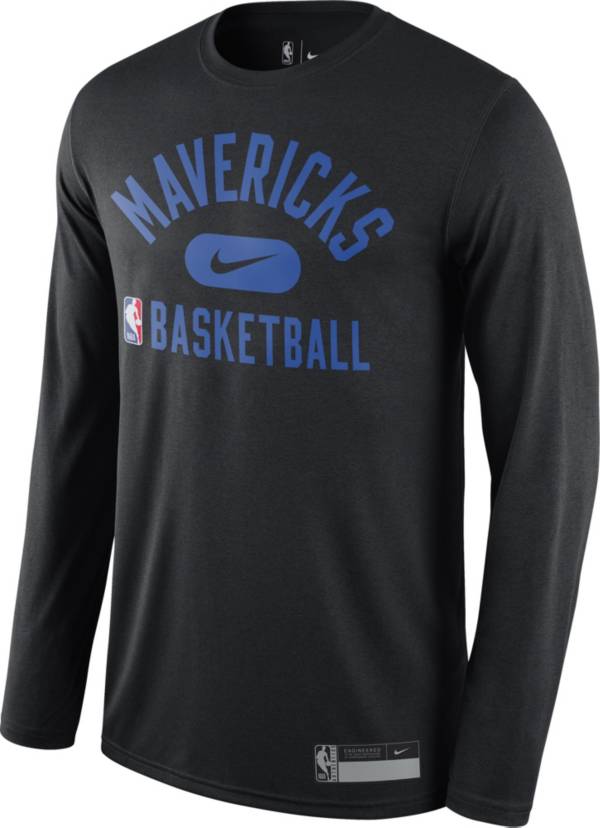 Nike Men's Dallas Mavericks Black Dri-Fit Long Sleeve T-Shirt