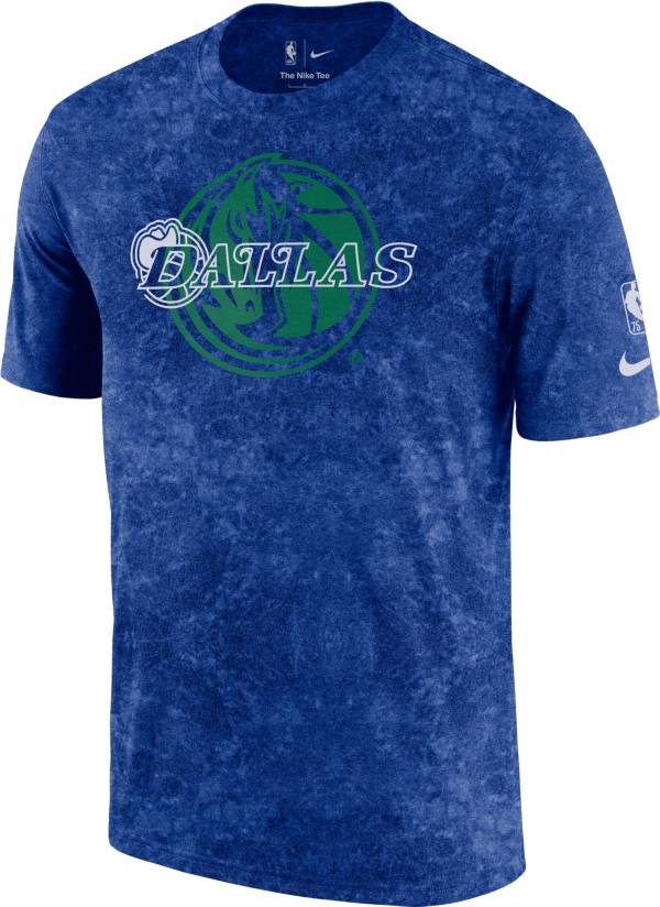 Nike Men's 2021-22 City Edition Dallas Mavericks Blue Washed T-Shirt