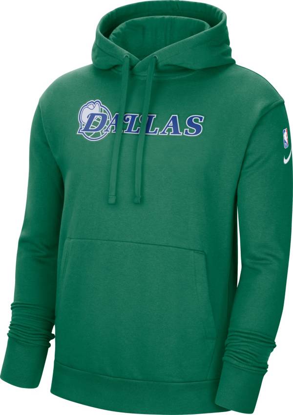 Nike Men's 2021-22 City Edition Dallas Mavericks Green Essential Pullover Hoodie