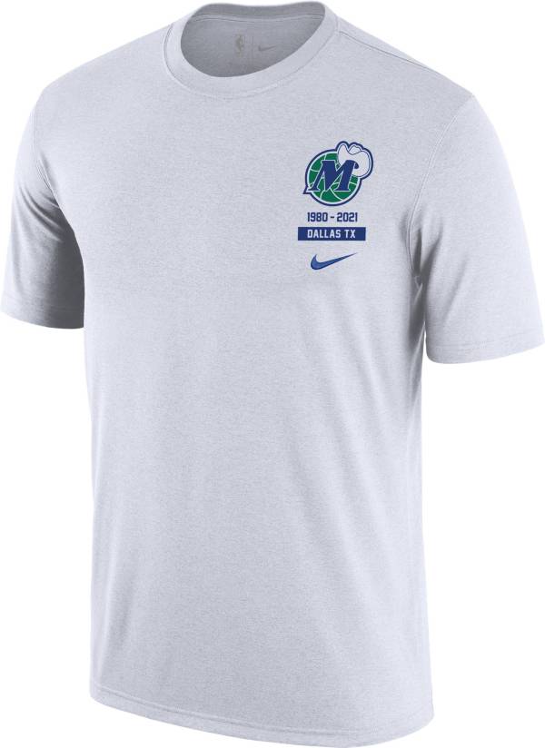 Nike Men's 2021-22 City Edition Dallas Mavericks White Story T-Shirt