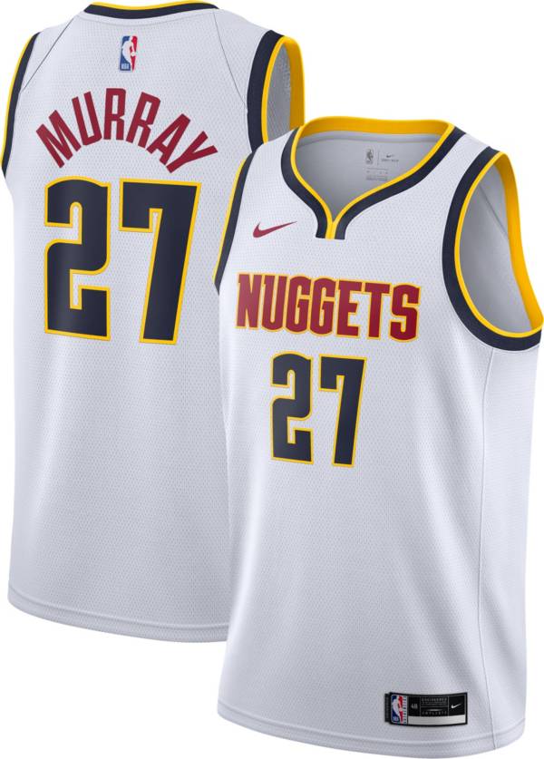 Nike Men's Denver Nuggets Jamal Murray #27 White Dri-FIT Swingman Jersey