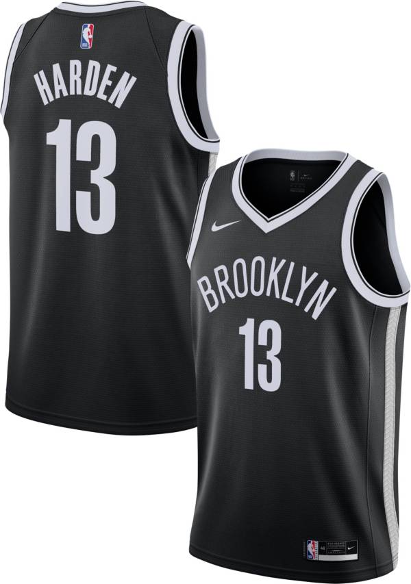 Nike Men's Brooklyn Nets James Harden #13 Black Dri-FIT Icon Edition Jersey