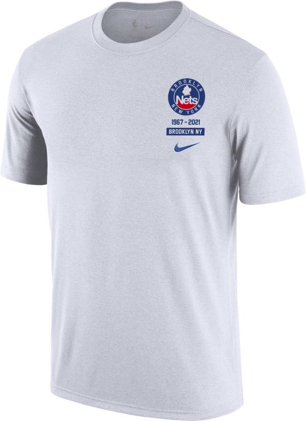 Nike Men's 2021-22 City Edition Brooklyn Nets White Story T-Shirt
