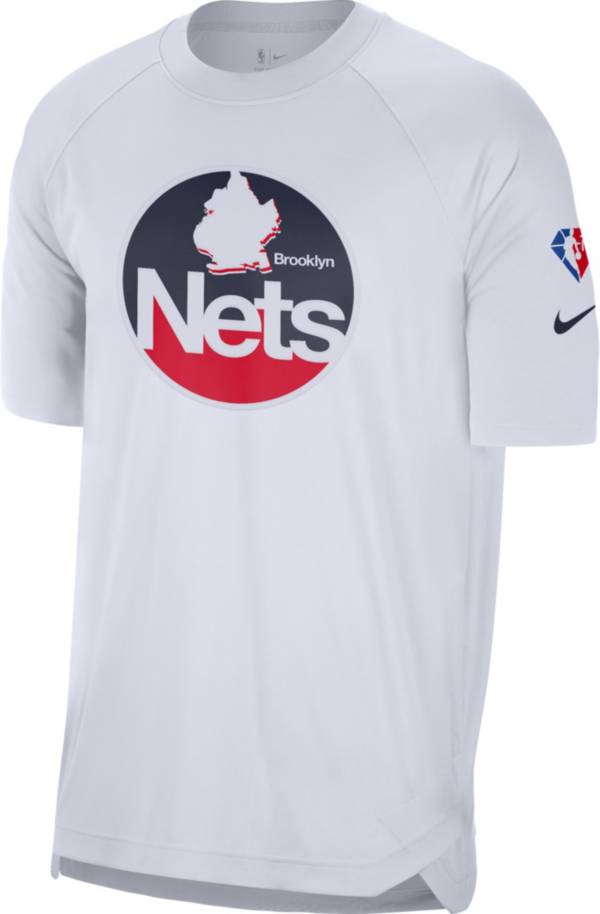 Nike Men's 2021-22 City Edition Brooklyn Nets White Dri-Fit Pregame Shirt