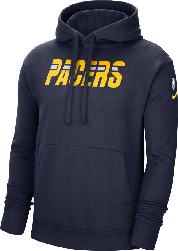 Nike Men's 2021-22 City Edition Indiana Pacers Blue Essential Pullover Hoodie