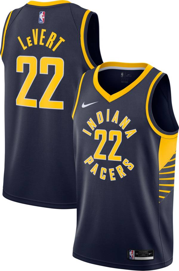 Nike Men's Indiana Pacers Caris LeVert #22 Navy Dri-FIT Icon Edition Jersey