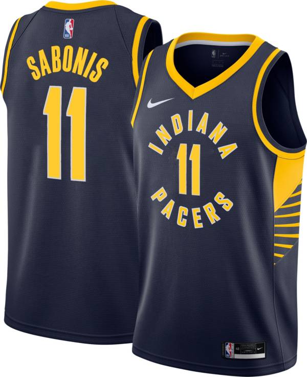 Nike Men's Indiana Pacers Domantas Sabonis #11 Navy Dri-FIT Swingman Jersey