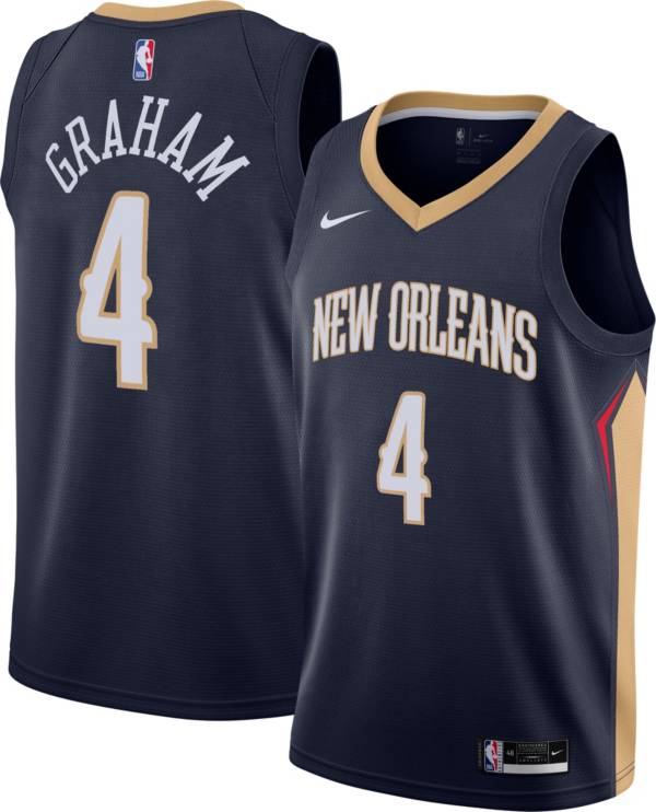 Nike Men's New Orleans Pelicans Devonte Graham Navy Dri-FIT Swingman Jersey