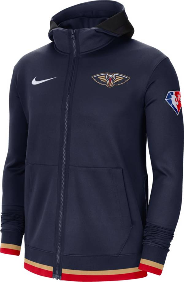 Nike Men's New Orleans Pelicans Navy Dri-Fit Hoodie