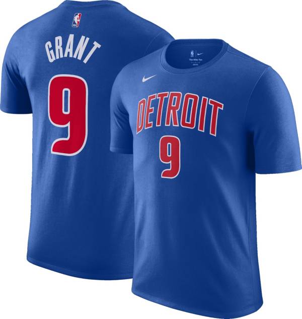 Nike Men's Detroit Pistons Jerami Grant #9 Blue Player T-Shirt