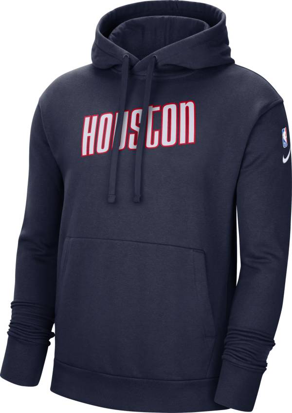 Nike Men's 2021-22 City Edition Houston Rockets Blue Essential Pullover Hoodie