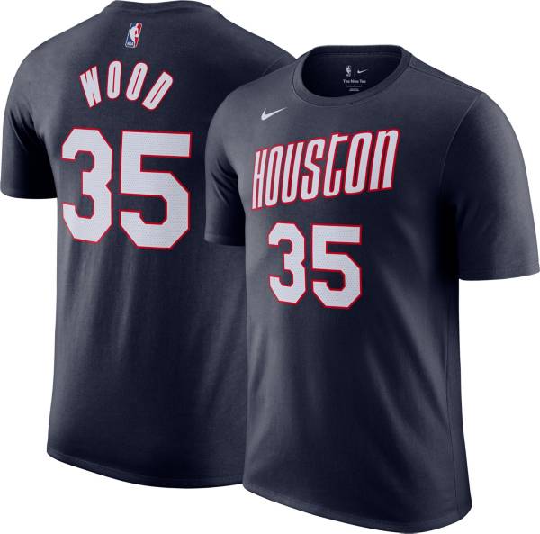 Nike Men's 2021-22 City Edition Houston Rockets Christian Wood #35 Blue T-Shirt