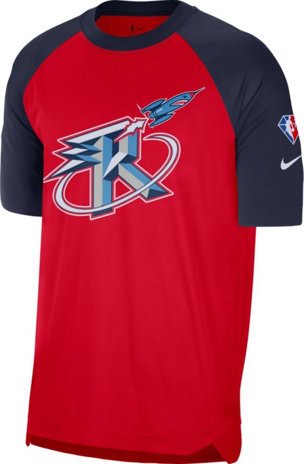 Nike Men's 2021-22 City Edition Houston Rockets Red Dri-Fit Pregame Shirt