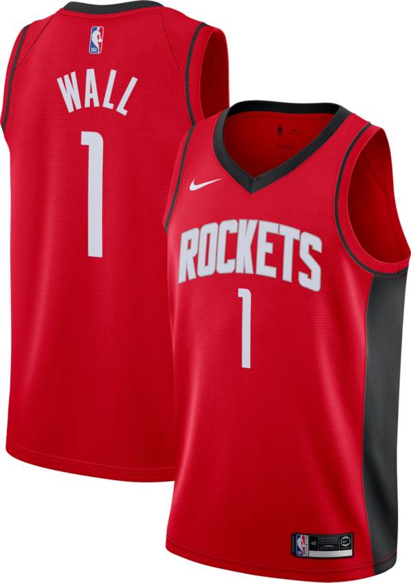 Nike Men's Houston Rockets John Wall #1 Red Dri-FIT Icon Edition Jersey