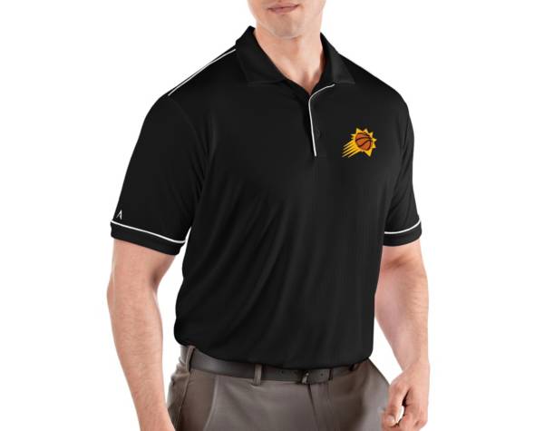 Antigua Men's Phoenix Suns Black Salute Polo