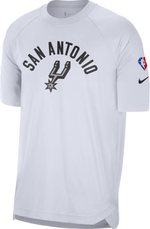 Nike Men's 2021-22 City Edition San Antonio Spurs White Dri-Fit Pregame Shirt