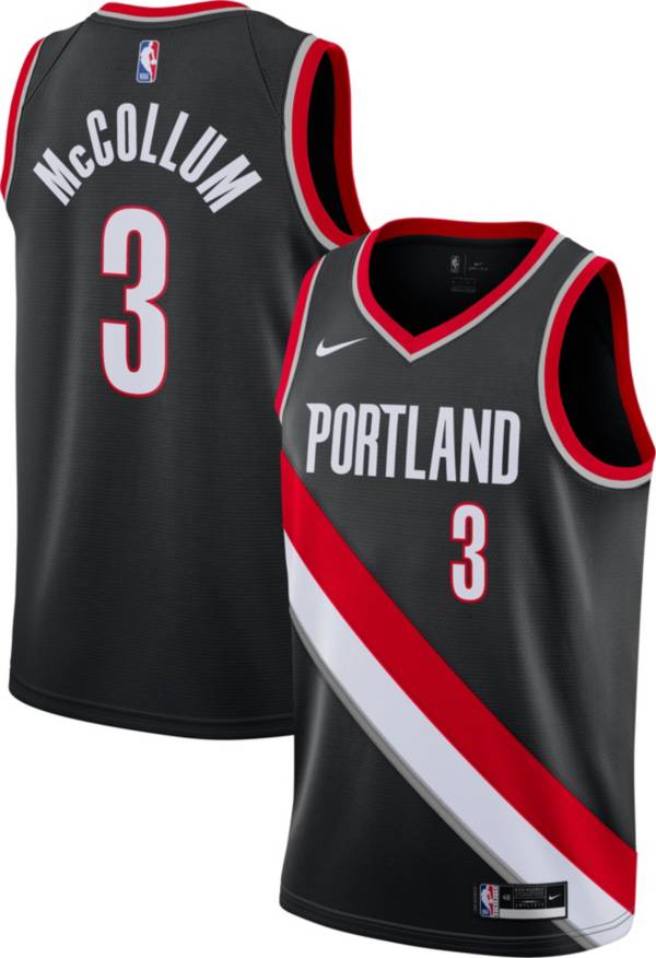 Nike Men's Portland Trail Blazers C.J. McCollum #3 Black Dri-FIT Icon Edition Jersey