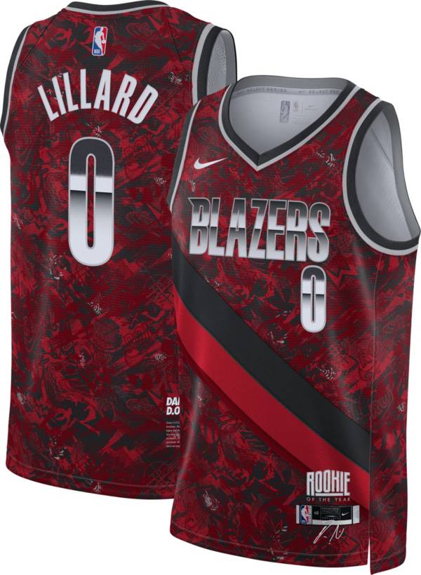 Nike Men's Portland Trail Blazers Damian Lillard Rookie-of-the-Year Jersey