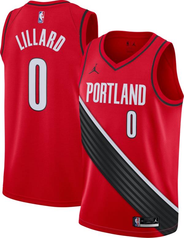 Nike Men's Portland Trail Blazers Damian Lillard Red Statement Jersey