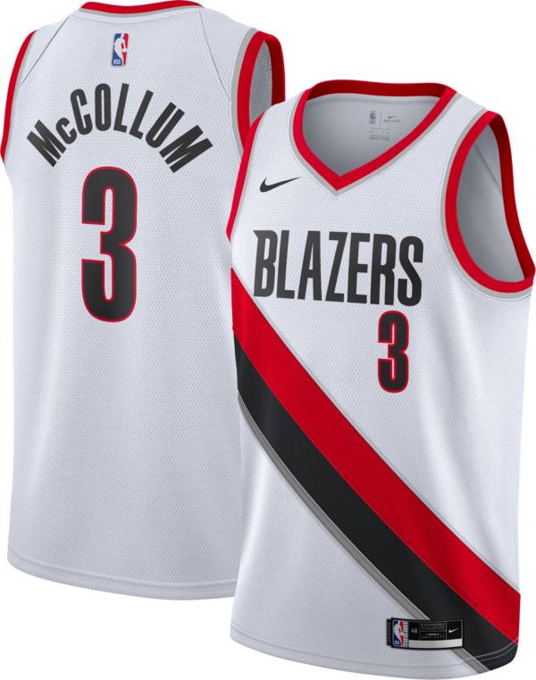 Nike Men's Portland Trailblazers CJ McCollum White Association Jersey