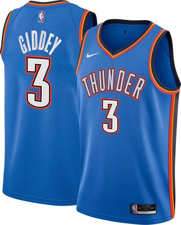 Nike Men's Oklahoma City Thunder Josh Giddey #3 Blue Dri-FIT Swingman Jersey