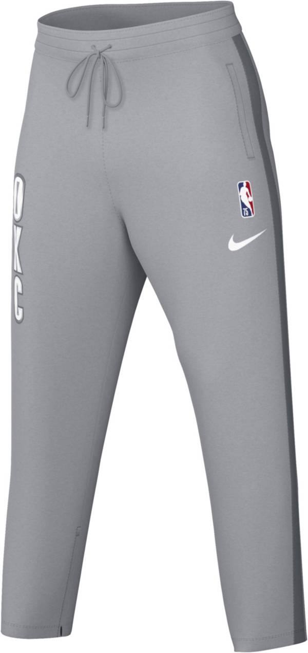 Nike Men's 2021-22 City Edition Oklahoma City Thunder Grey Showtime Dri-Fit Sweatpants