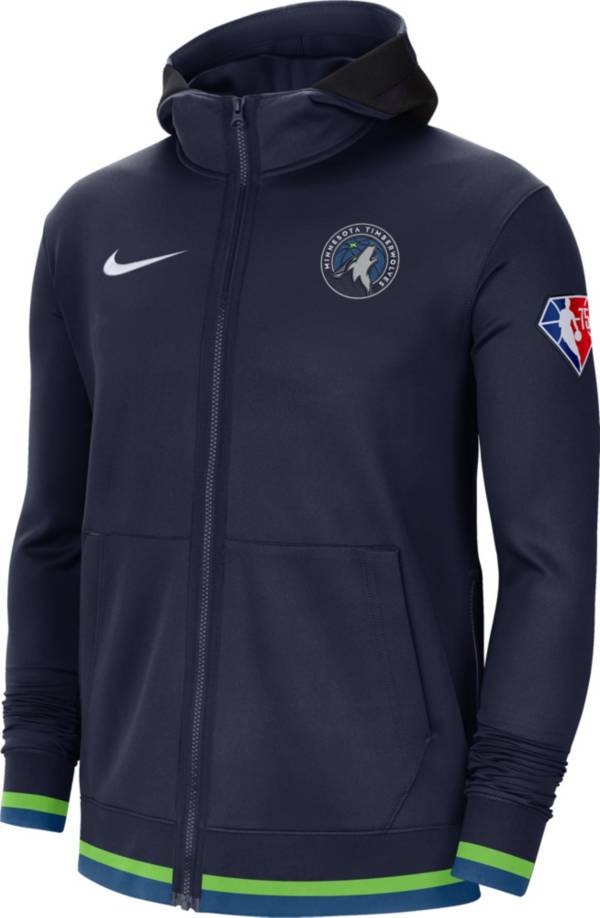 Nike Men's Minnesota Timberwolves Navy Dri-Fit Hoodie