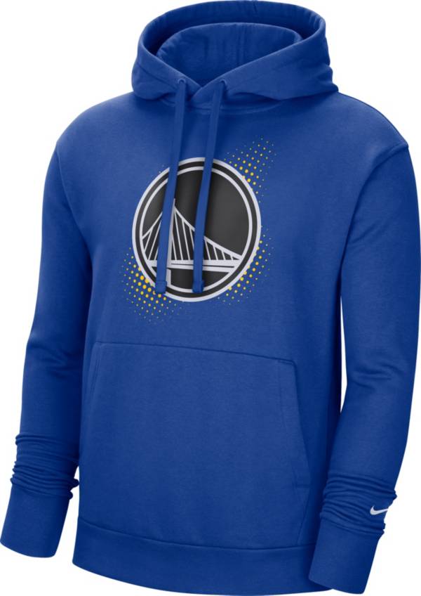 Nike Men's Golden State Warriors Blue Pullover Fleece Hoodie