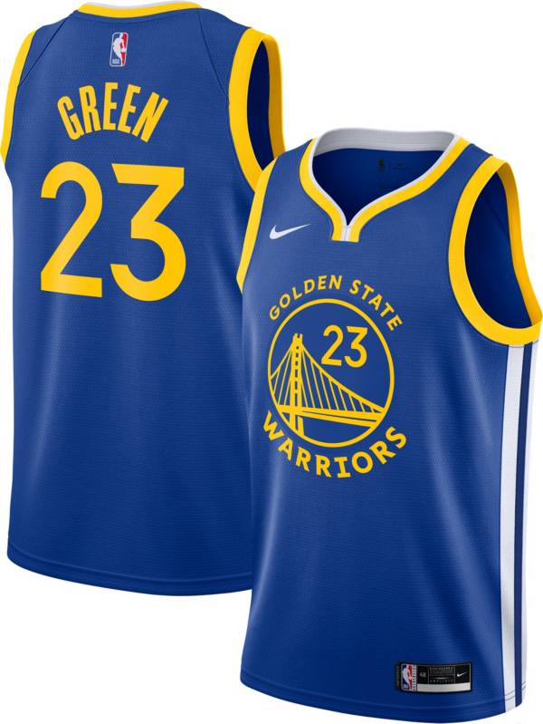 Nike Men's Golden State Warriors Draymond Green #23 Blue Dri-FIT Icon Edition Jersey