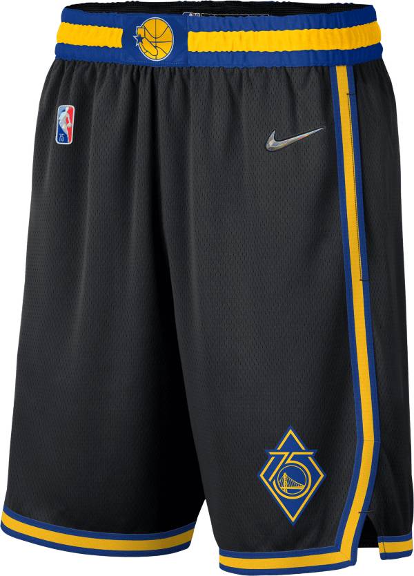 Nike Men's 2021-22 City Edition Golden State Warriors Black Dri-Fit Swingman Shorts
