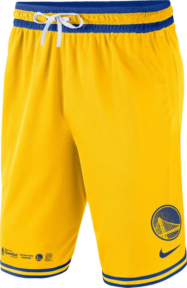 Nike Men's Golden State Warriors Yellow DNA Shorts