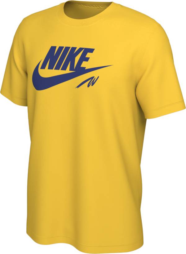 Nike Men's Golden State Warriors Yellow Futura T-Shirt