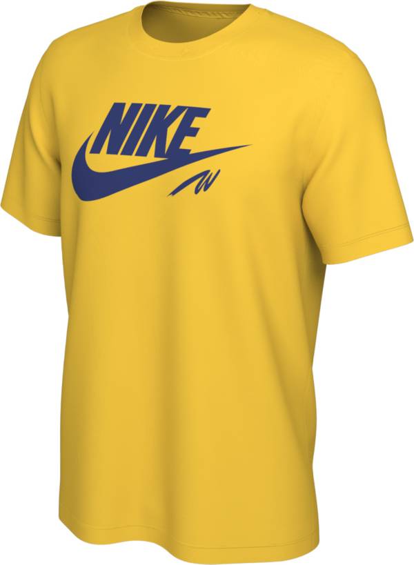 Nike Men's Golden State Warriors Yellow Futura T-Shirt product image