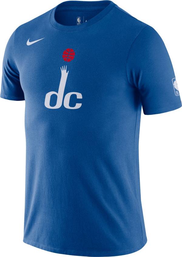 Nike Men's 2021-22 City Edition Washington Wizards Blue Dri-Fit Logo T-Shirt product image
