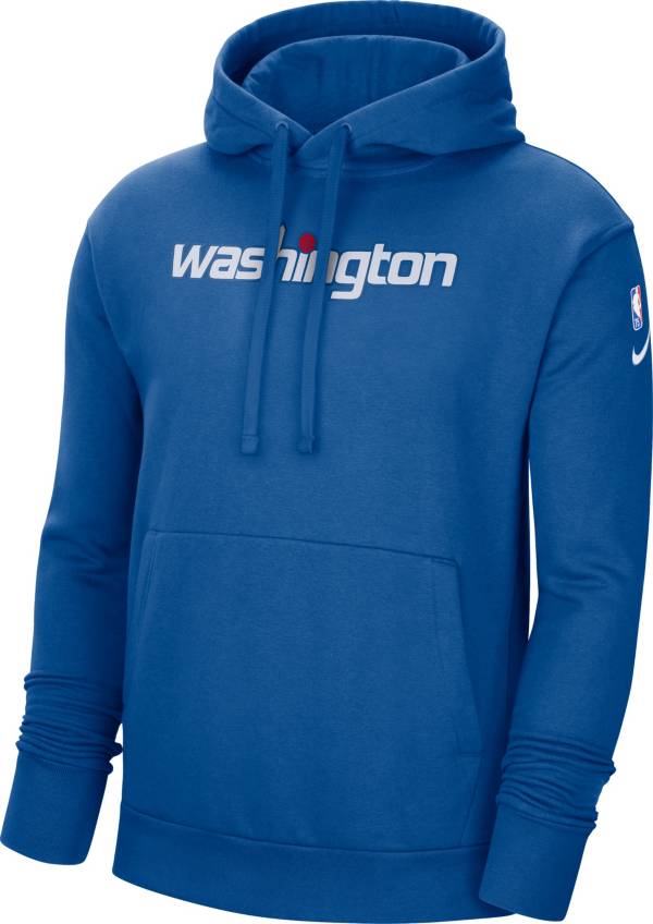 Nike Men's 2021-22 City Edition Washington Wizards Blue Essential Pullover Hoodie