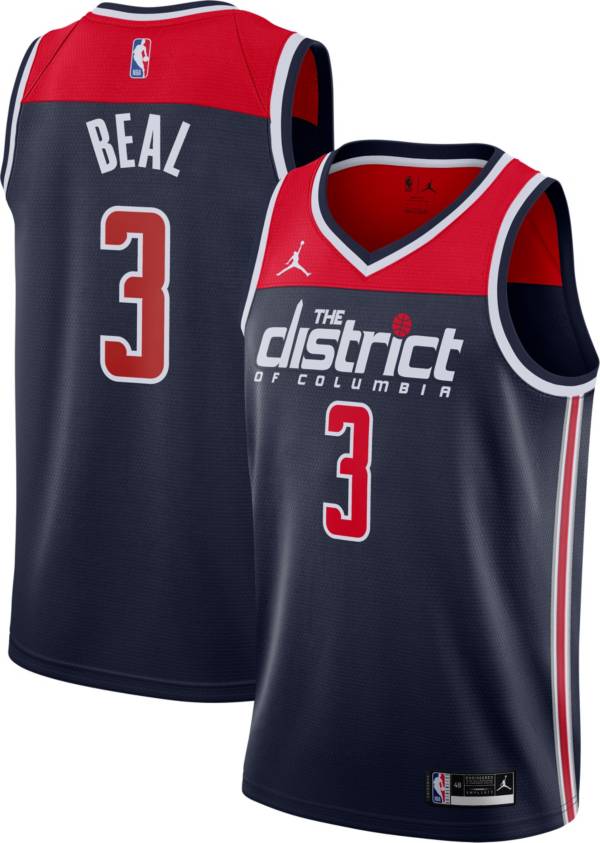 Jordan Men's Washington Wizards Bradley Beal #3 Navy Dri-FIT Swingman Jersey