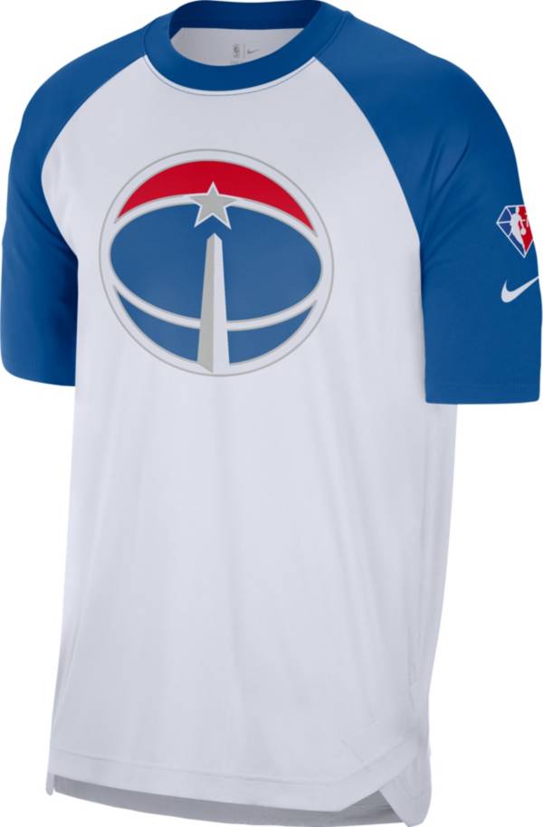 Nike Men's 2021-22 City Edition Washington Wizards White Dri-Fit Pregame Shirt product image
