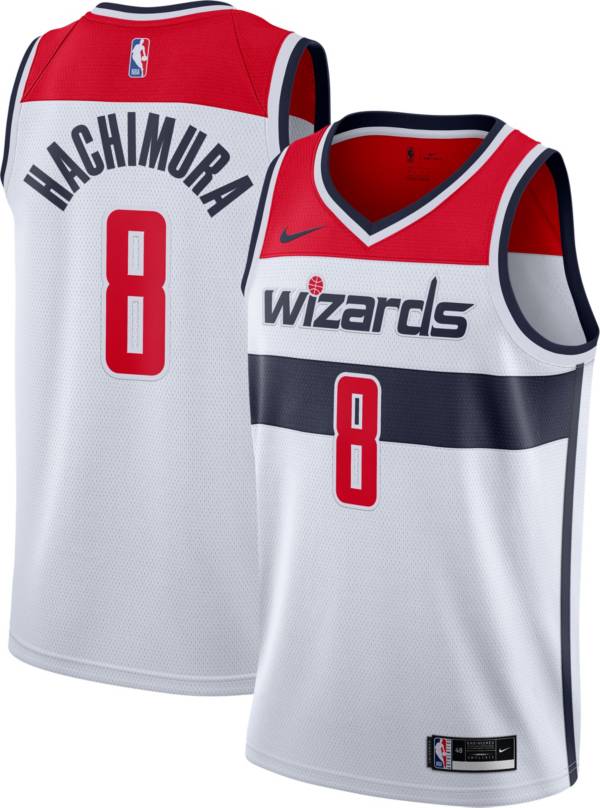 Nike Men's Washington Wizards Rui Hachimura #8 White Dri-FIT Swingman Jersey