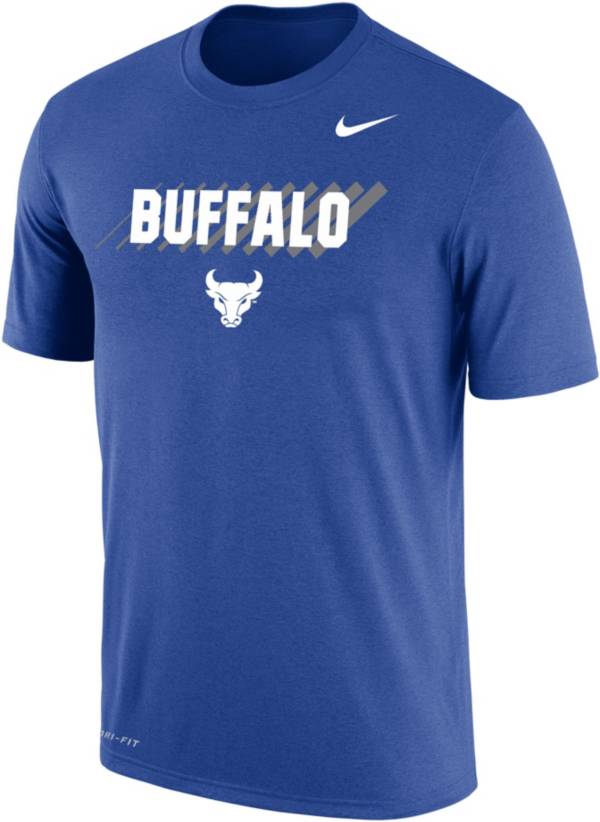 Nike Men's Buffalo Bulls Blue Dri-FIT Cotton T-Shirt