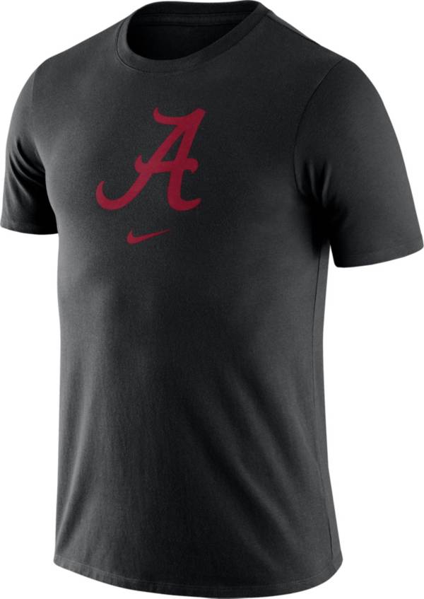 Nike Men's Alabama Crimson Tide Essential Logo Black T-Shirt