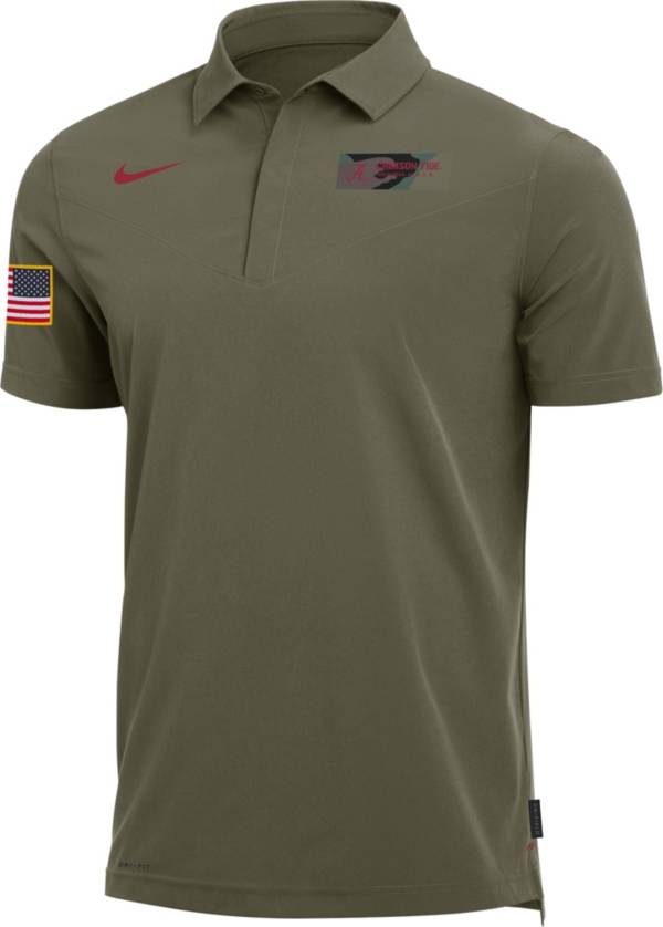Nike Men's Alabama Crimson Tide Green Military Appreciation UV Polo product image